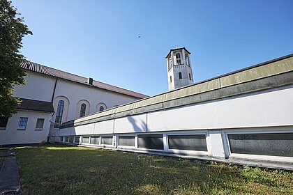 Auf dem Grundstück der Gemeinde St. Christophorus in Stuttgart-Wangen errichtet die Caritas Stuttgart zwei Neubauten, in denen Menschen mit mehrfacher Behinderung leben und arbeiten.
