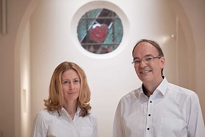 Bieten die erste Fastenpredigtreihe im Spirituellen Zentrum an: Kirstin Kruger Weiß und Stefan Karbach.  Foto: Heinz Heiss