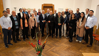 Oberbürgermeister Frank Nopper und Mitglieder des Rats der Religionen Stuttgart am 11. September 2024