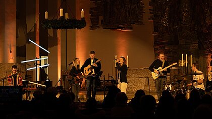 bergbandkollektiv beim Adventsfestival in der Domkirche St. Eberhard