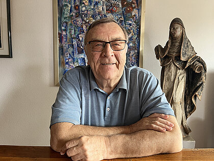Johannes Steinbach lebt nach wie vor in Sillenbuch, wo er sich sehr wohl fühlt.